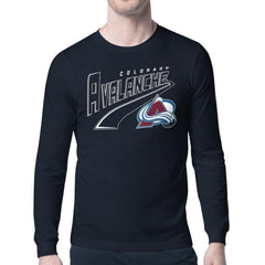 Colorado Avalanche Starter Modern Tailsweep Long Sleeve T-Shirt Navy