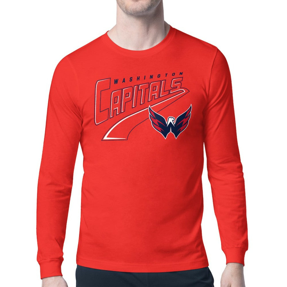 Washington Capitals Starter Modern Tailsweep Long Sleeve T-Shirt Red