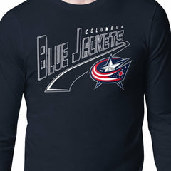 Columbus Blue Jackets Starter Modern Tailsweep Long Sleeve T-Shirt Navy