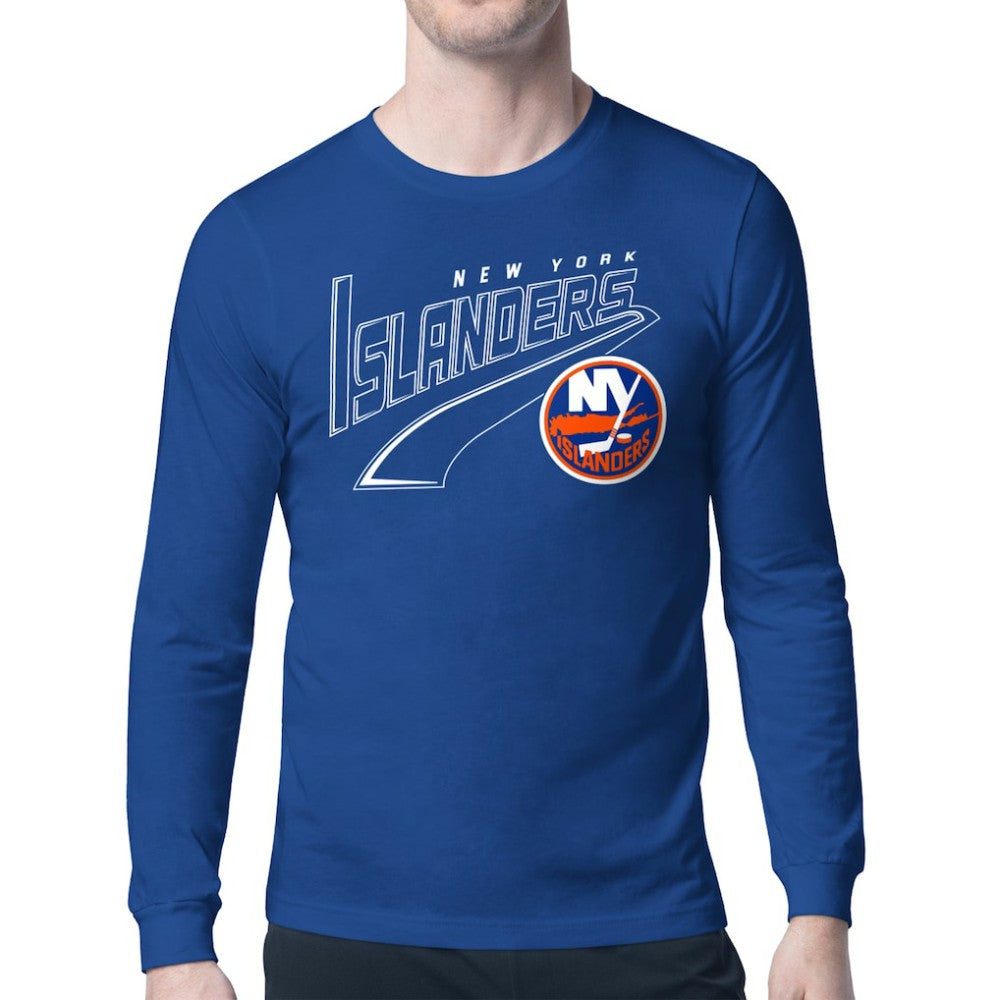 New York Islanders Starter Modern Tailsweep Long Sleeve T-Shirt Royal