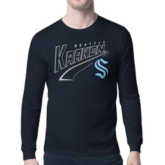 Seattle Kraken Starter Modern Tailsweep Long Sleeve T-Shirt Deep Sea Blue
