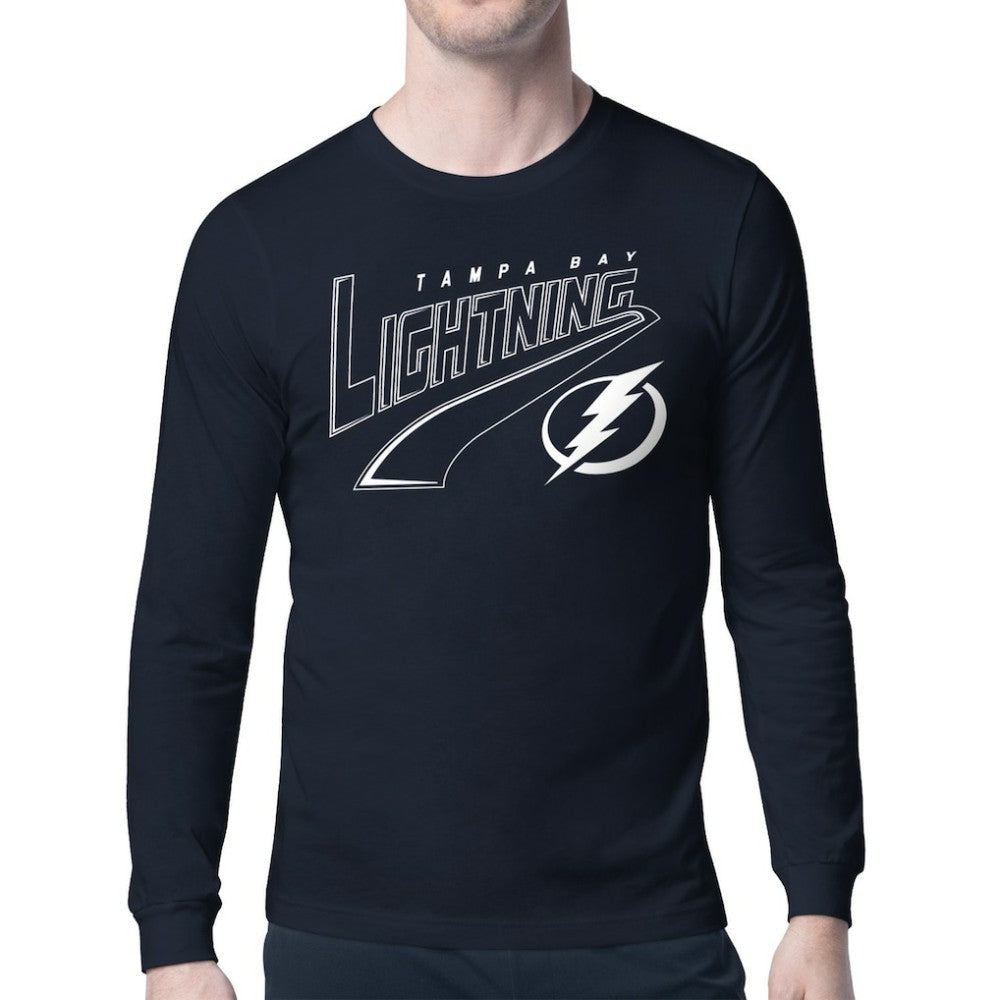 Tampa Bay Lightning Starter Modern Tailsweep Long Sleeve T-Shirt Blue