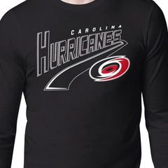 Carolina Hurricanes Starter Modern Tailsweep Long Sleeve T-Shirt Black