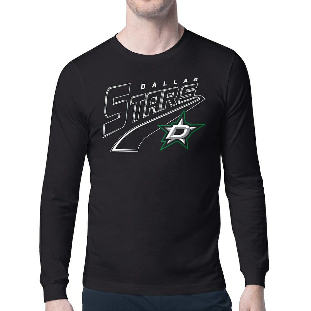 Dallas Stars Starter Modern Tailsweep Long Sleeve T-Shirt Black