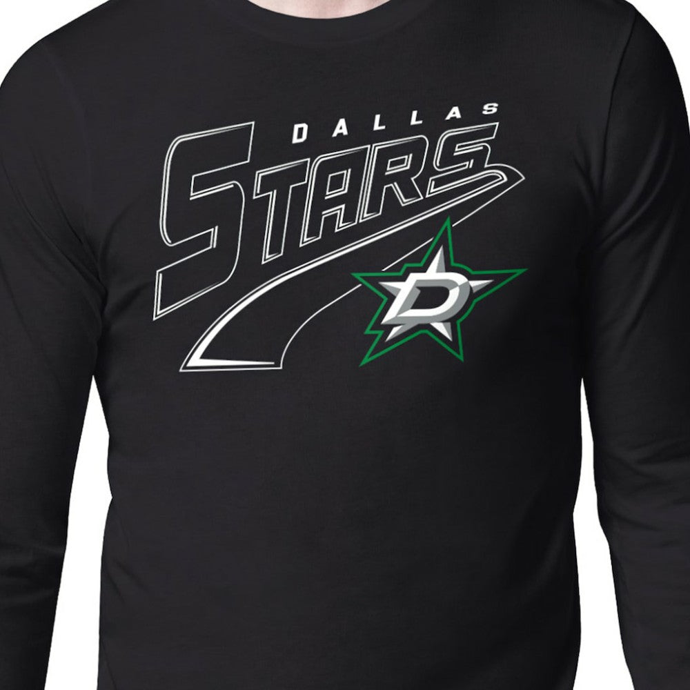 Dallas Stars Starter Modern Tailsweep Long Sleeve T-Shirt Black