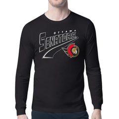 Ottawa Senators Starter Modern Tailsweep Long Sleeve T-Shirt Black