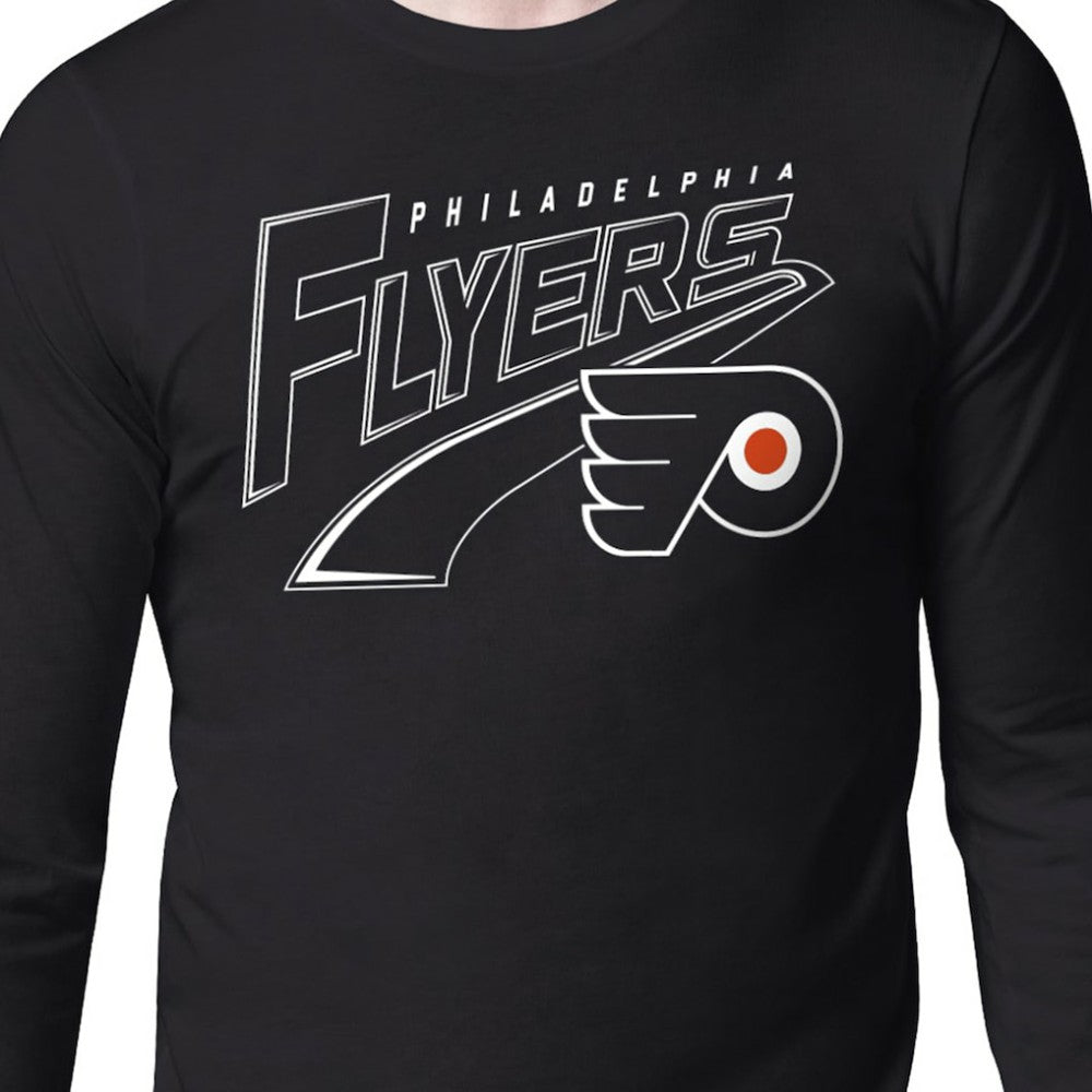 Philadelphia Flyers Starter Modern Tailsweep Long Sleeve T-Shirt Black
