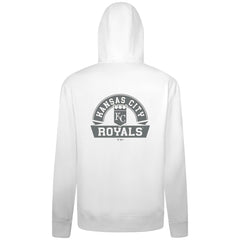 Kansas City Royals Levelwear Podium Chenille Logo Full-Zip Hoodie - White