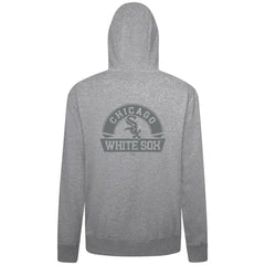 Chicago White Sox Levelwear Podium Chenille Logo Full-Zip Hoodie - Heather Gray