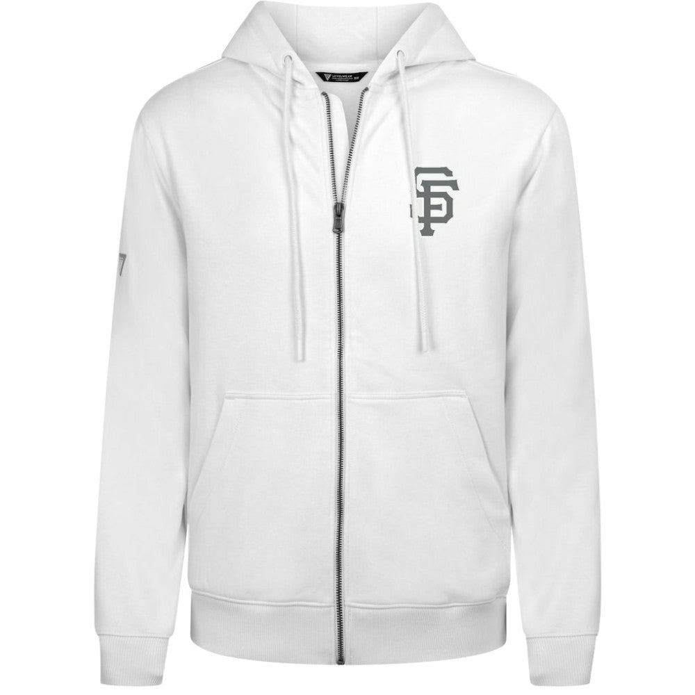 San Francisco Giants Levelwear Podium Banner Arch Full-Zip Hoodie - White