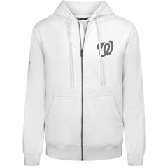Washington Nationals Levelwear Podium Banner Arch Full-Zip Hoodie - White