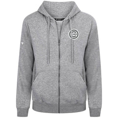 Chicago Cubs Levelwear Podium Banner Arch Full-Zip Hoodie - Heather Gray