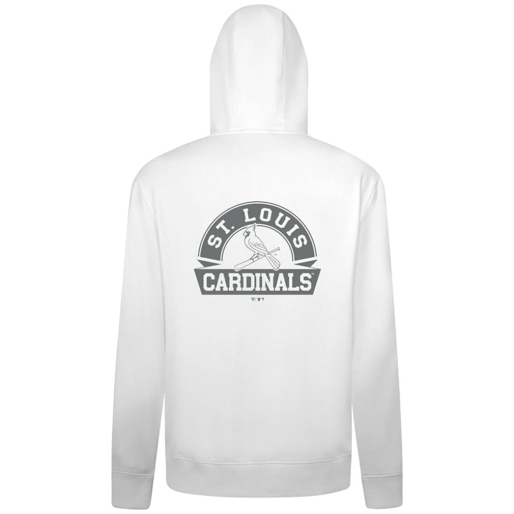 St. Louis Cardinals Levelwear Podium Banner Arch Full-Zip Hoodie - White