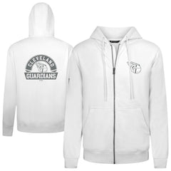 Cleveland Guardians Levelwear Podium Banner Arch Full-Zip Hoodie - White