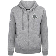 Boston Red Sox Levelwear Podium Banner Arch Full-Zip Hoodie - Heather Gray