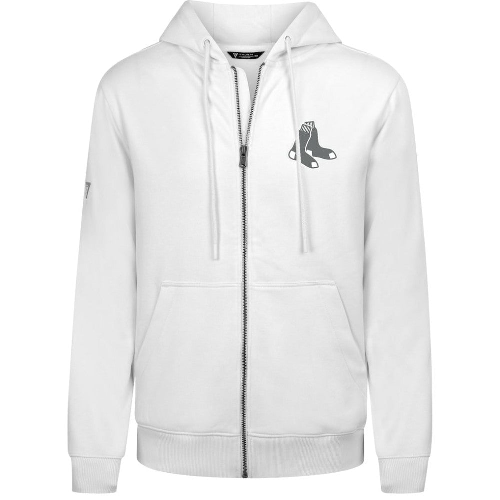 Boston Red Sox Levelwear Podium Banner Arch Full-Zip Hoodie - White