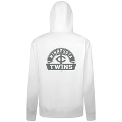 Minnesota Twins Levelwear Podium Banner Arch Full-Zip Hoodie - White
