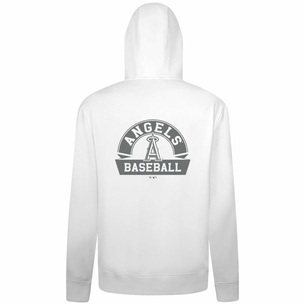 Los Angeles Angels Levelwear Podium Banner Arch Full-Zip Hoodie - White