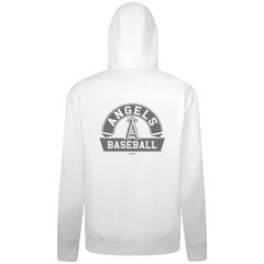Los Angeles Angels Levelwear Podium Banner Arch Full-Zip Hoodie - White