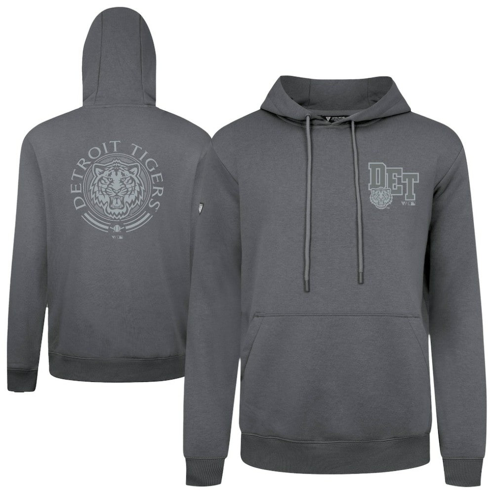 Detroit Tigers Levelwear Podium Valiant Hoodie - Gray