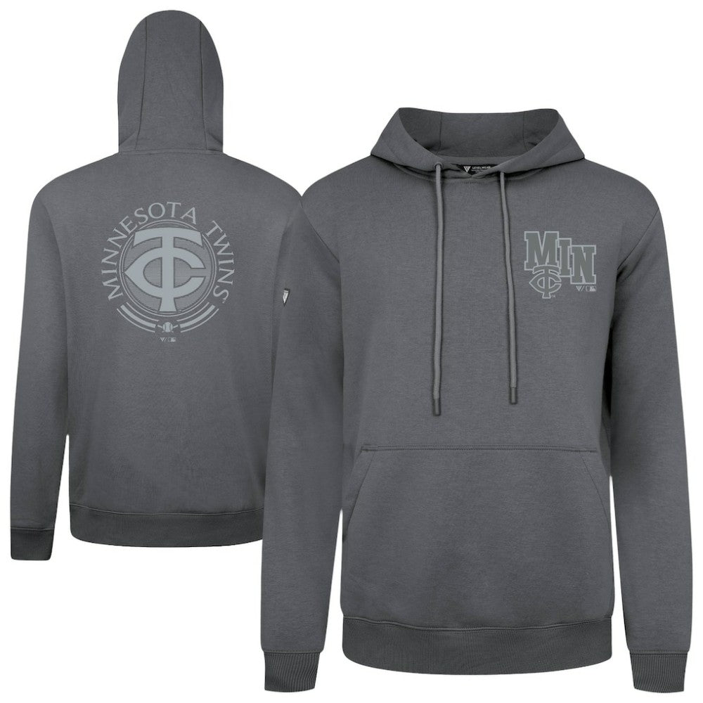 Minnesota Twins Levelwear Podium Valiant Hoodie - Gray