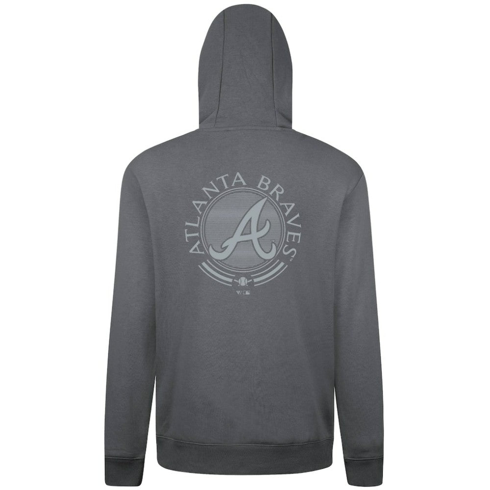 Atlanta Braves Levelwear Podium Valiant Hoodie - Gray
