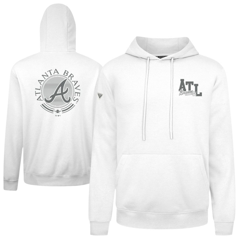 Atlanta Braves Levelwear Podium Valiant Hoodie - White