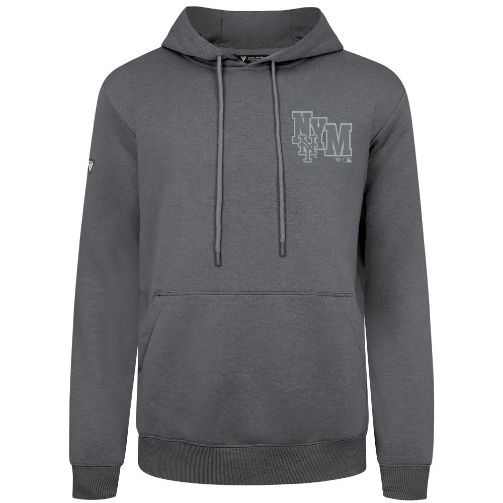 New York Mets Levelwear Podium Valiant Hoodie - Gray