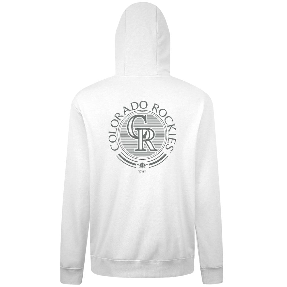 Colorado Rockies Levelwear Podium Valiant Hoodie - White