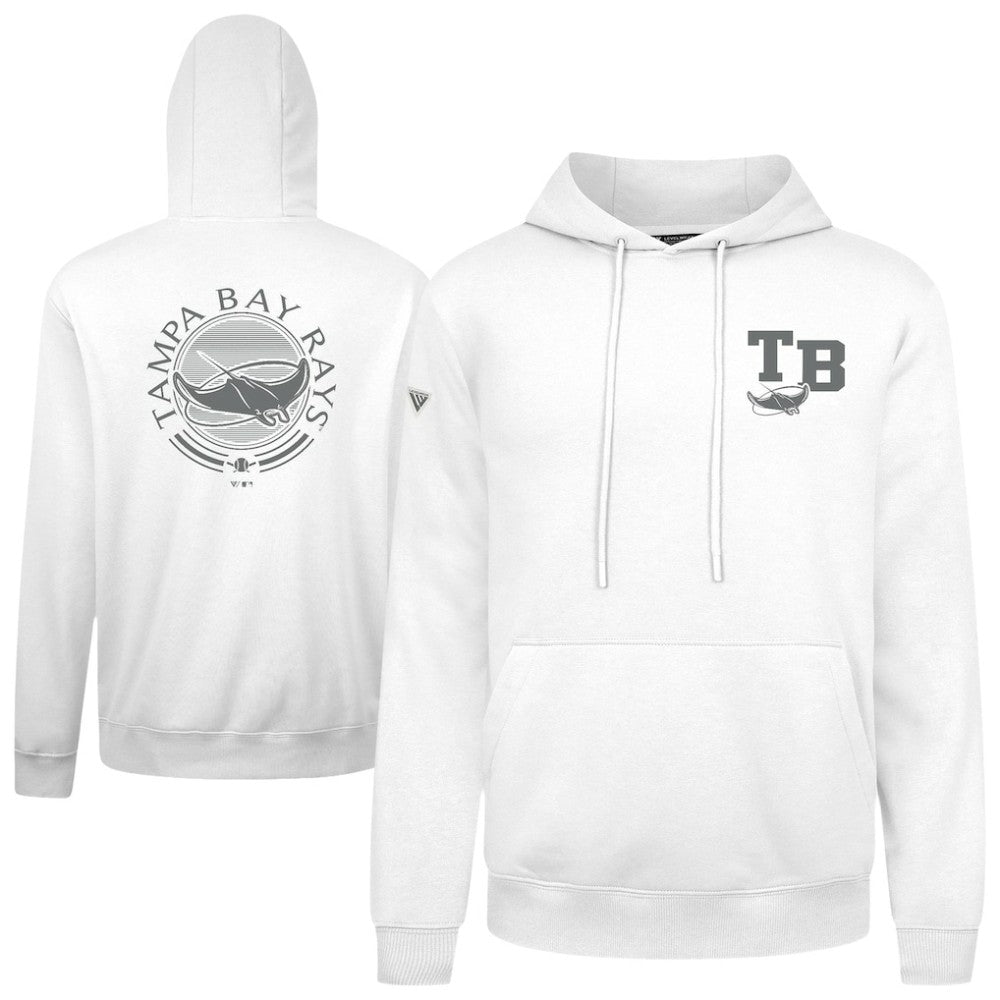 Tampa Bay Rays Levelwear Podium Grain Hoodie - White