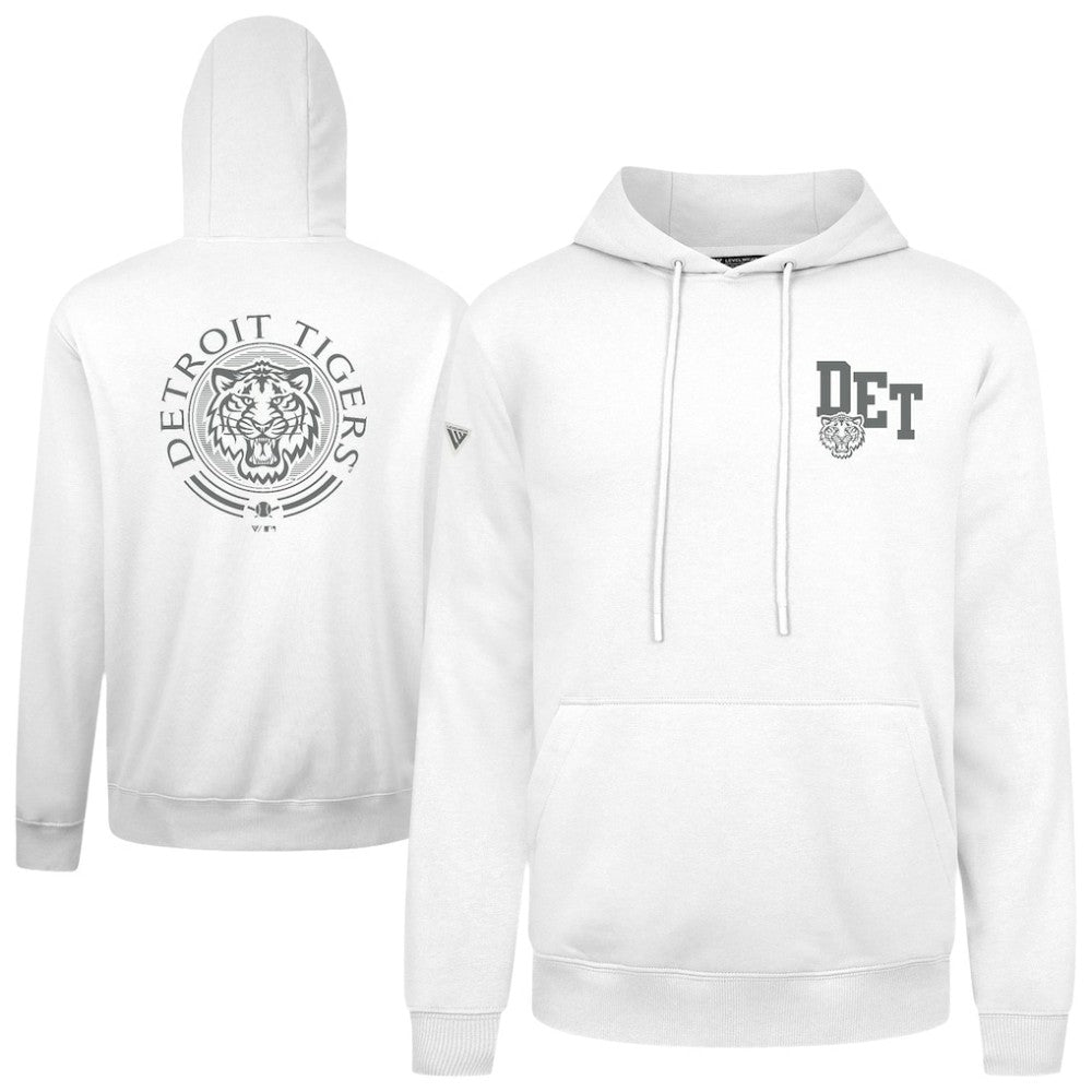 Detroit Tigers Levelwear Podium Grain Hoodie - White