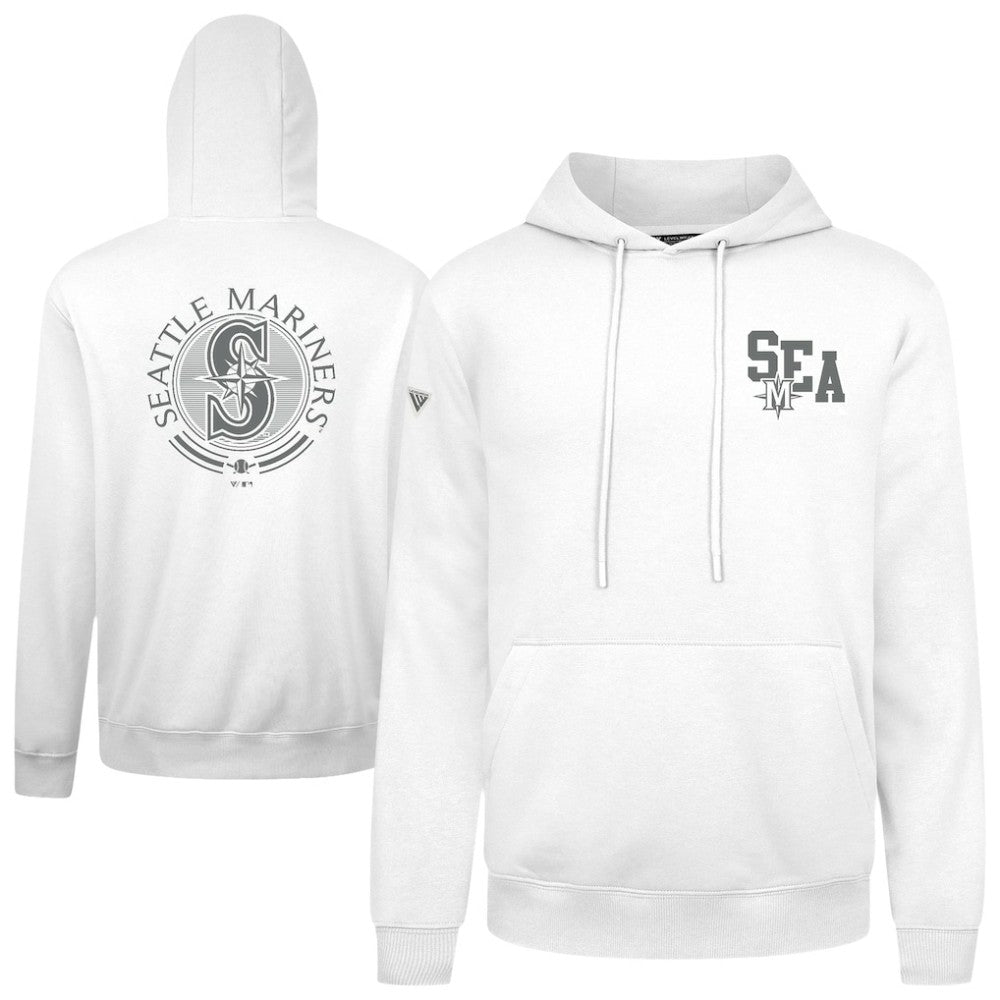 Seattle Mariners Levelwear Podium Grain Hoodie - White