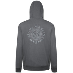 Miami Marlins Levelwear Podium Grain Hoodie - Gray