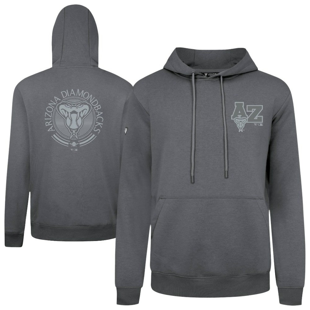 Arizona Diamondbacks Levelwear Podium Grain Hoodie - Gray