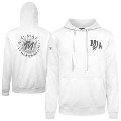 Miami Marlins Levelwear Podium Grain Hoodie - White