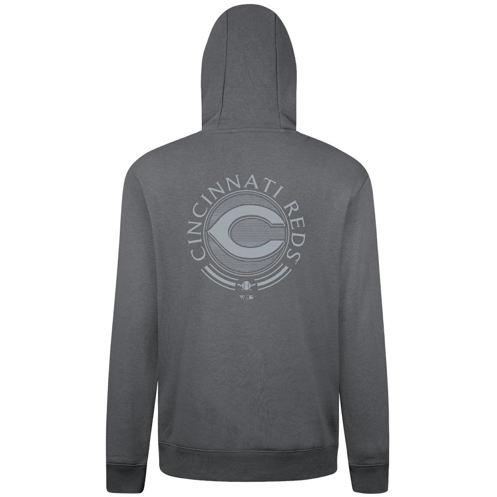 Cincinnati Reds Levelwear Podium Grain Hoodie - Gray
