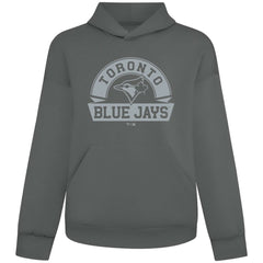 Toronto Blue Jays Levelwear Luxe Signature Banner Arch Tri-Blend Hoodie - Gray