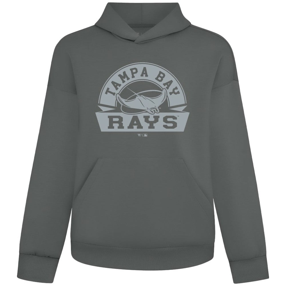 Tampa Bay Rays Levelwear Luxe Signature Banner Arch Tri-Blend Hoodie - Gray