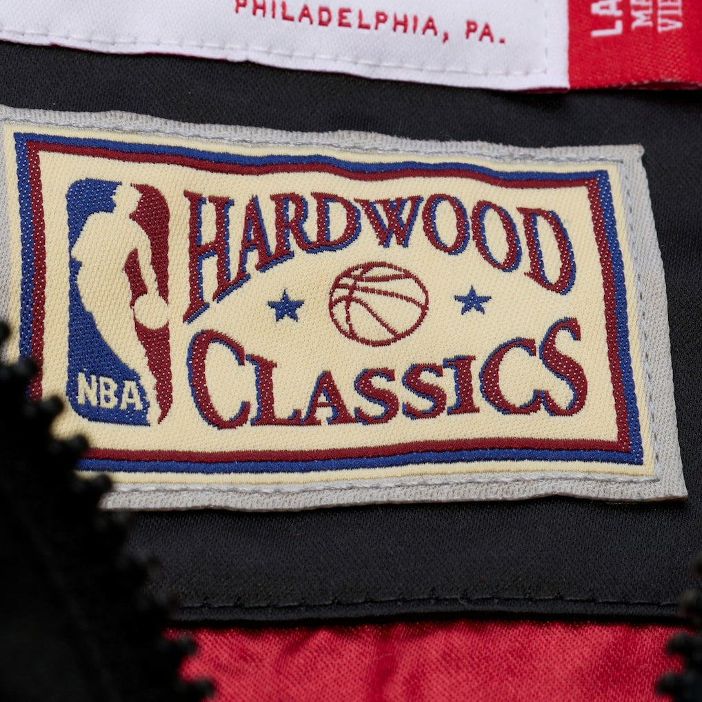 Cleveland Cavaliers Hardwood Classics Nights Walk the Tunnel Satin Bomber Full-Snap Hooded Jacket sale - Black | Mitchell & Ness shop