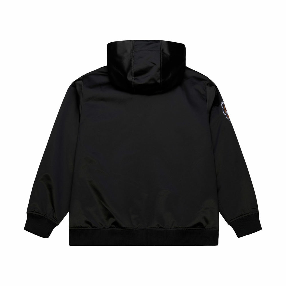 Memphis Grizzlies Hardwood Classics Nights Walk the Tunnel Satin Bomber Full-Snap Hooded Jacket - Black | Mitchell & Ness online