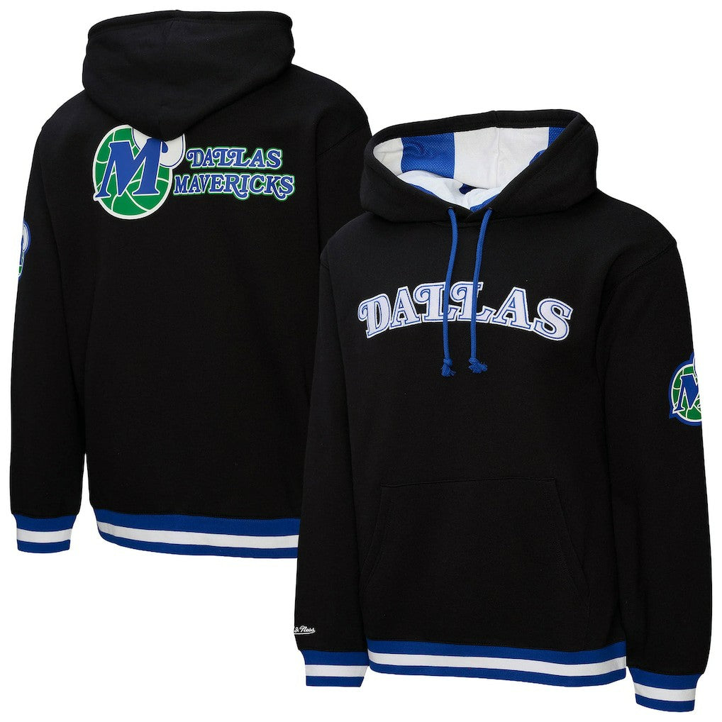 Dallas Mavericks Hardwood Classics Nights Playmaker Fleece Hoodie sale - Black | Mitchell & Ness discount
