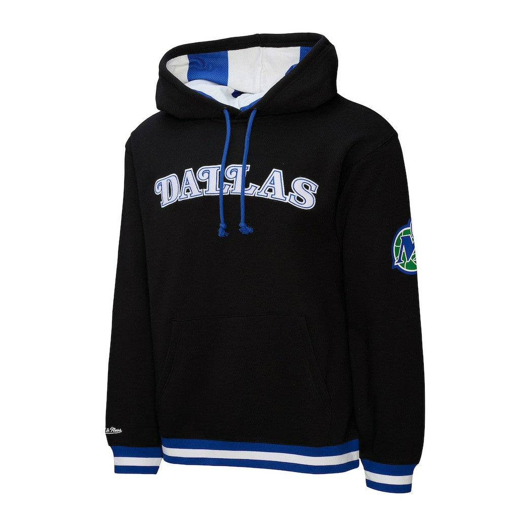 Dallas Mavericks Hardwood Classics Nights Playmaker Fleece Hoodie sale - Black | Mitchell & Ness discount