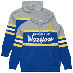 Golden State Warriors Head Coach Hoodie sale - Royal/Gray | Mitchell & Ness for sale