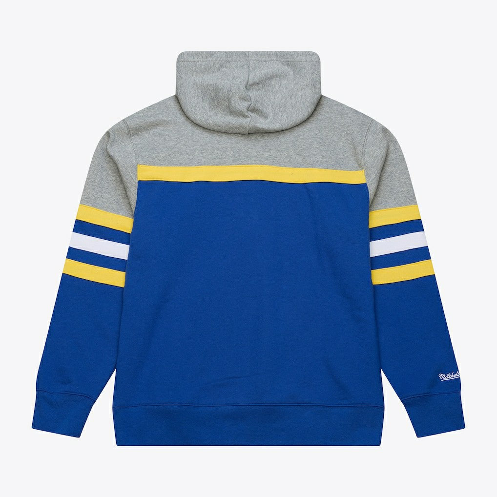 Golden State Warriors Head Coach Hoodie sale - Royal/Gray | Mitchell & Ness for sale