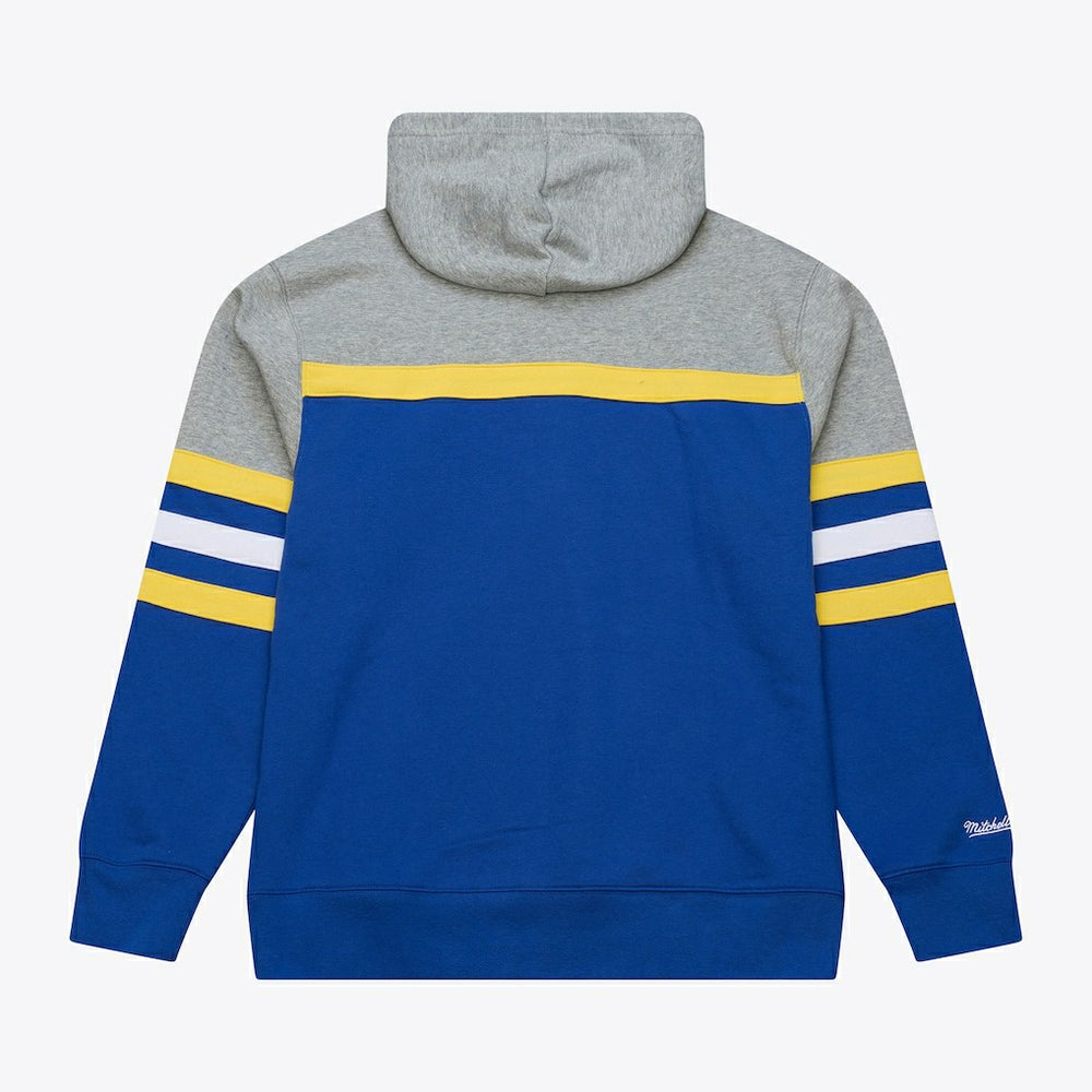 Golden State Warriors Head Coach Hoodie sale - Royal/Gray | Mitchell & Ness for sale