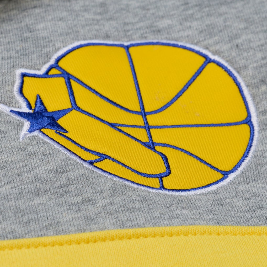 Golden State Warriors Head Coach Hoodie sale - Royal/Gray | Mitchell & Ness for sale