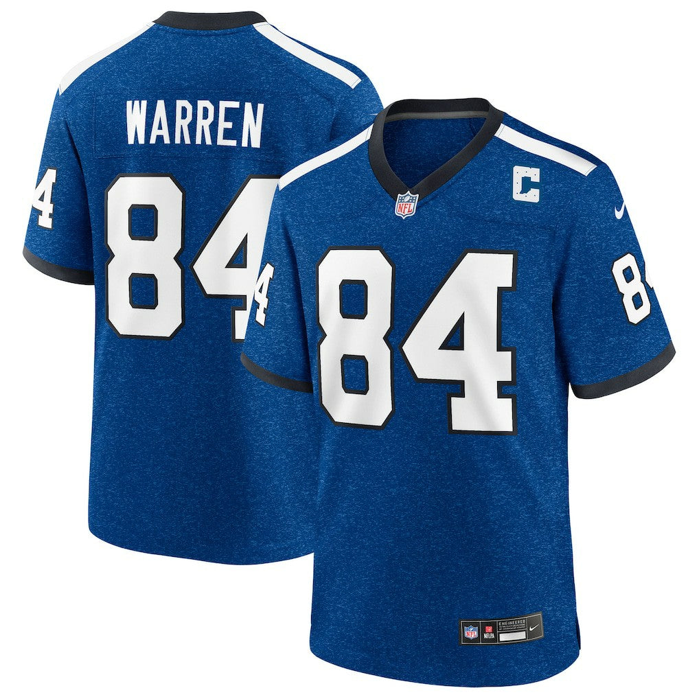 Tyler Warren Indianapolis Colts Alternate 2 Indiana Nights Game Jersey - Heather Royal | Nike online