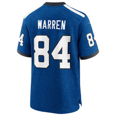 Tyler Warren Indianapolis Colts Alternate 2 Indiana Nights Game Jersey - Heather Royal | Nike online