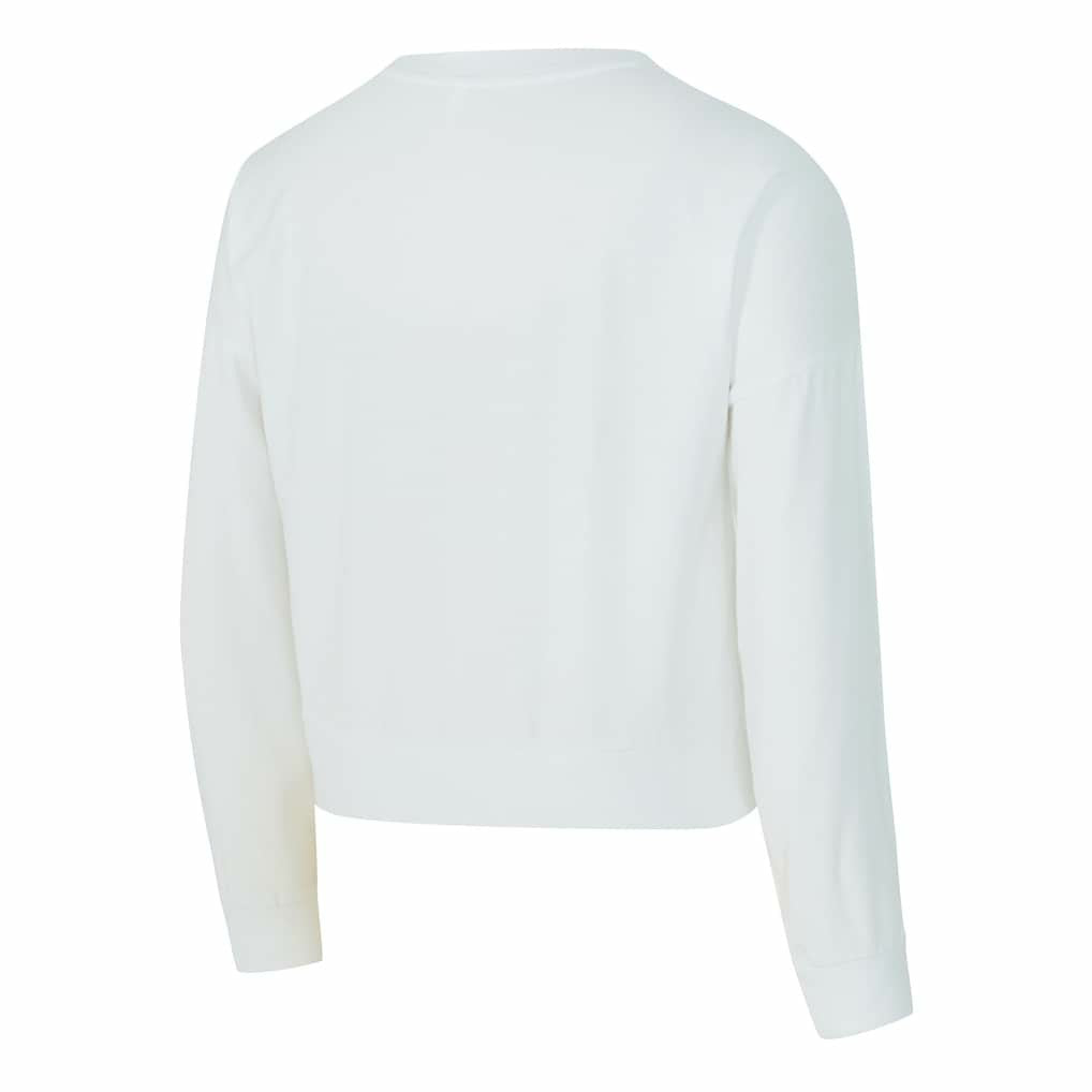 New York Knicks Concepts Sport Women's Laney Chenille Cropped Long Sleeve T-Shirt - White outlet
