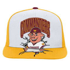 Washington Commanders Youth Team Mascot Snapback Hat - White for sale